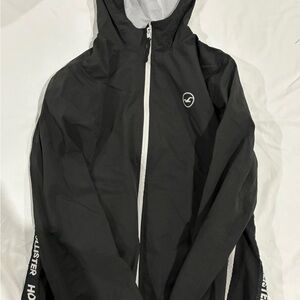 Hollister Black Jacket with White Interior